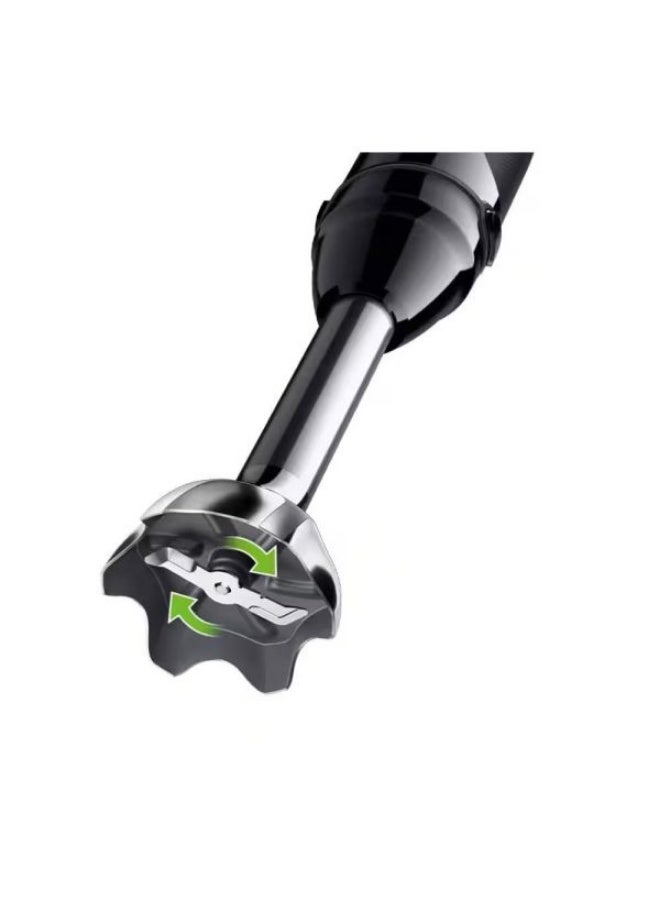 براون Braun MultiQuick 5 MQ50813MBK Hand Blender, 1000W, 21 Speeds + Turbo, PowerBell VPlus, SplashControl, EasyClick System Plus, Black - Image 3