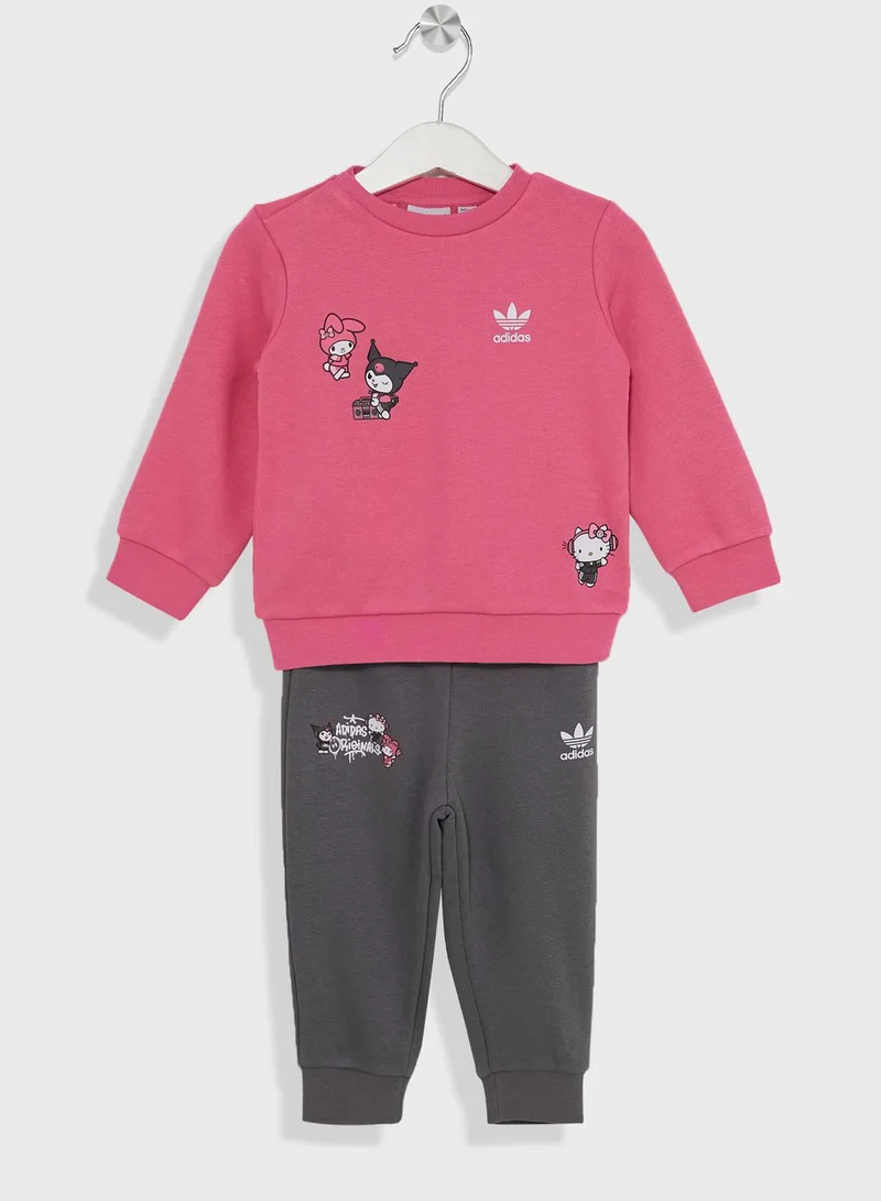adidas Originals Kids Crew Sweatshirt and Sweatpants Set