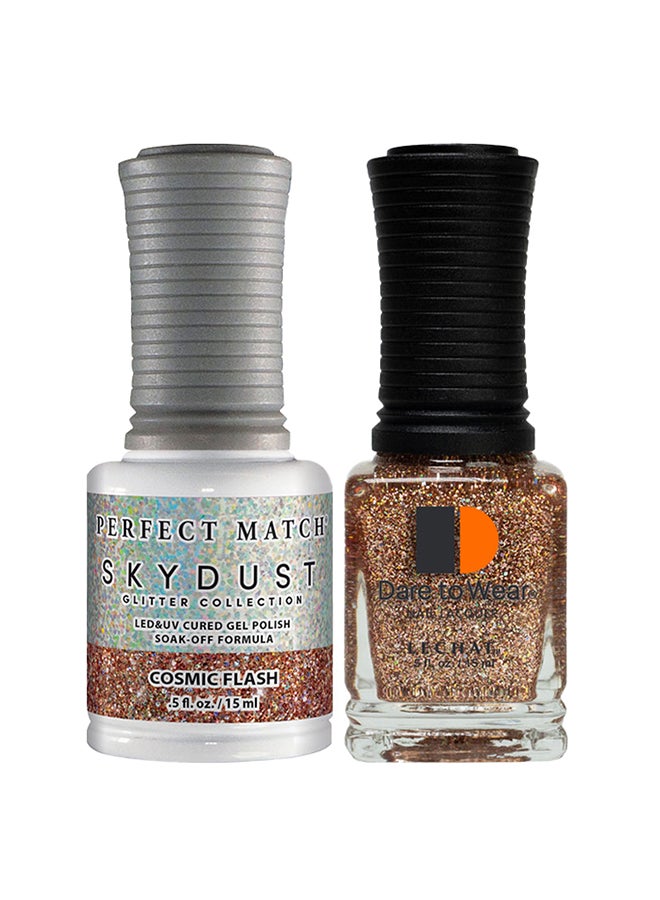 Lechat Gel Nail Polish, Gel Polish Soak Off Led U V Nail Gel Polish Sky Dust Glitter Glitter Freeze Sdms05 - Image 1