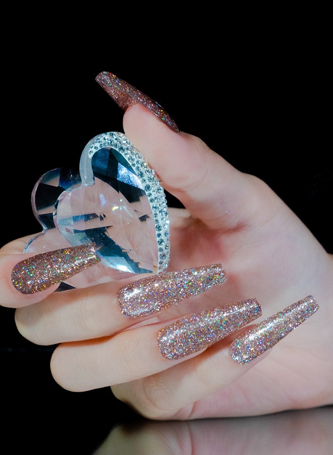 Lechat Gel Nail Polish, Gel Polish Soak Off Led U V Nail Gel Polish Sky Dust Glitter Glitter Freeze Sdms05 - Image 5