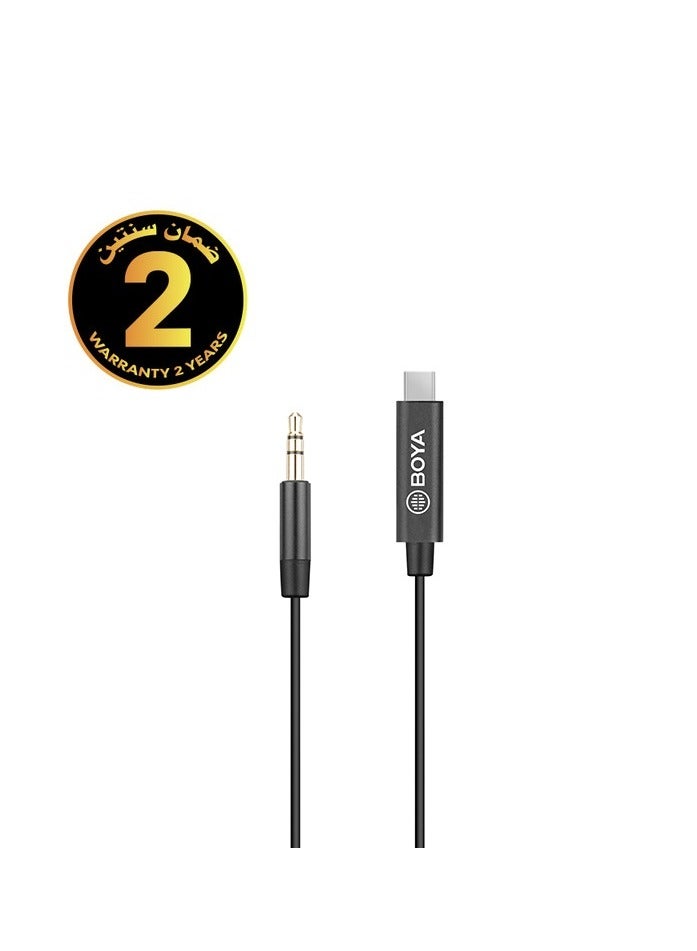 BOYA 3.5mm TRS (Male) to Type-C (Male) Audio Adapter - K2 - Image 1