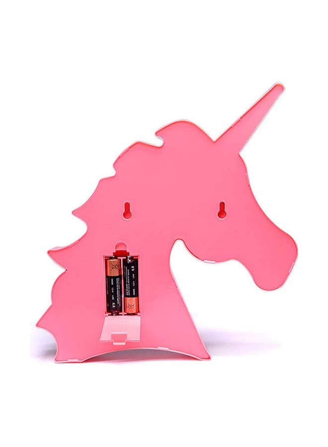 10 Pieces LED Unicorn Head Model Night Light Pink 30x23.5x3cm - Image 3