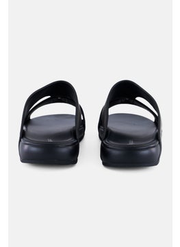 Algspar Men Double Strap Slip On Arabic Sandals, Black  - Image 2