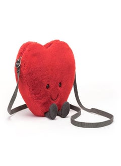 Jellycat Jellycat Amuseable Heart Plush Bag Crossbody Purse with Zip Top Gifts for Kids Girls Tweens and Teens  - Image 1