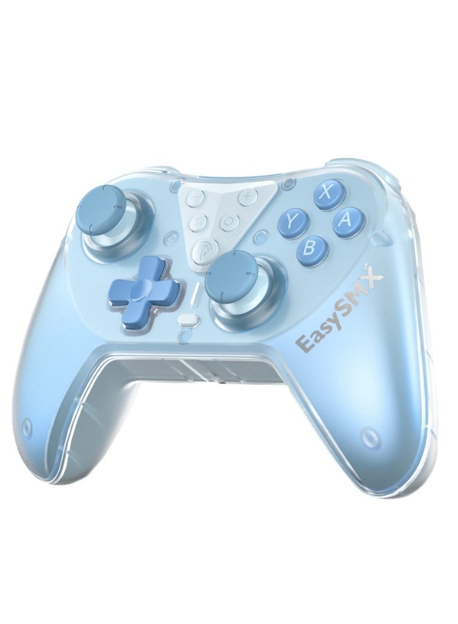 EasySMX Classic Gamepad EasySMX T39 Switch Controller Bluetooth Gaming Controller Compatible with Switch/Switch Lite/OLED with Protective Case/TURBO Burst Function & Screenshot Function/NFC Function/Precise Direction Control Design & Lock Function/6-Axis Gyro Motion Control/Hall Sensor Joystick/4-Level Vibration Feedback/One Key Wake Up 600mAh Battery Paly for 21 hours Light Weight Ergonomics 9 Colors RGB Lighting - Image 1