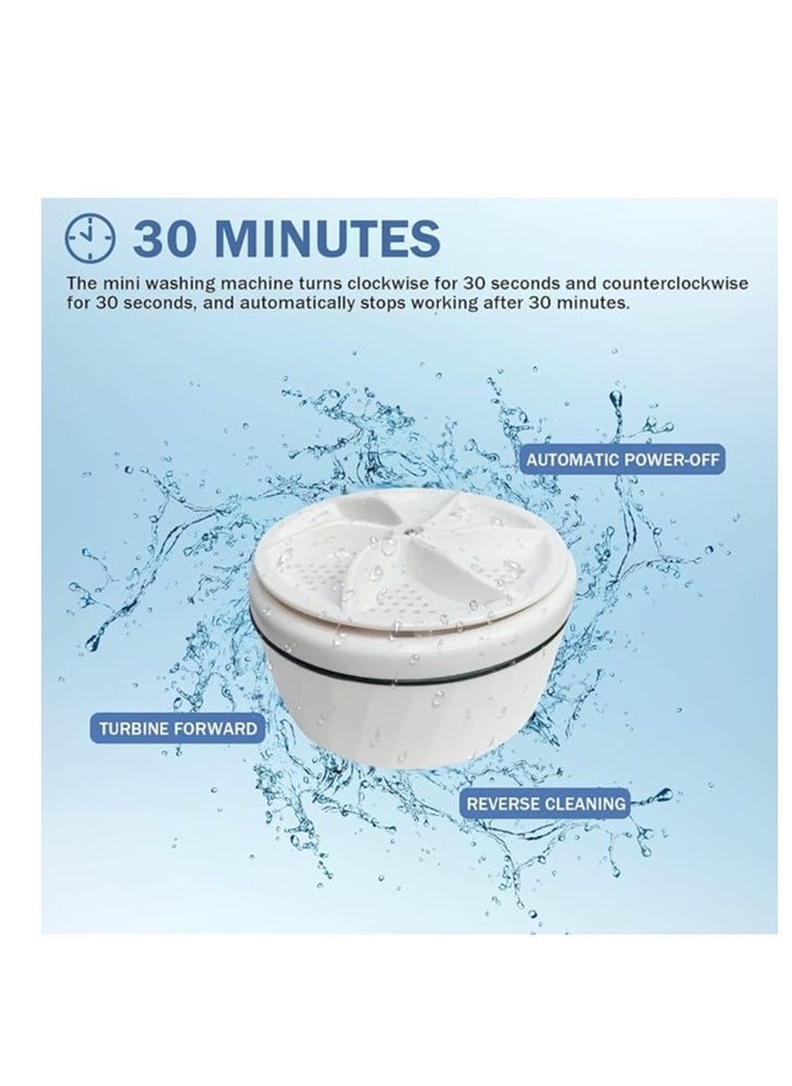 Generic - Mini personal washing machine with rotary motor design and portable, convenient and suitable for travel, home and business trips, - Image 1