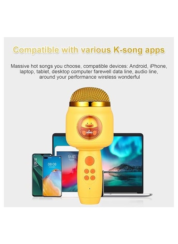 Toy Box - Wireless BT Microphone Portable Handheld Mic Variable Sound Function 1200mAh with Night Light Intelligent Noise Reduction - Image 1