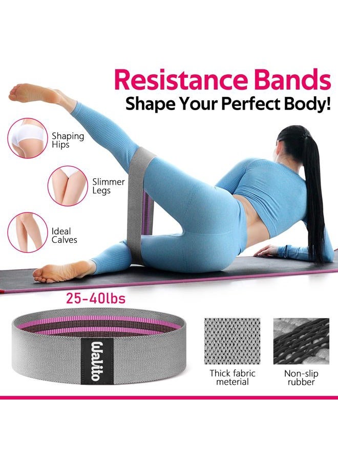 WALITO 8Pcs Barbell Pad Set for Hip Thrust - Squat Pad,Gym Accessories for Women with Bar Bad,Bench Press, with Gym Ankle Straps,Resistance Bands for Working Out,Lifting Strap,Carry Bag - Image 5