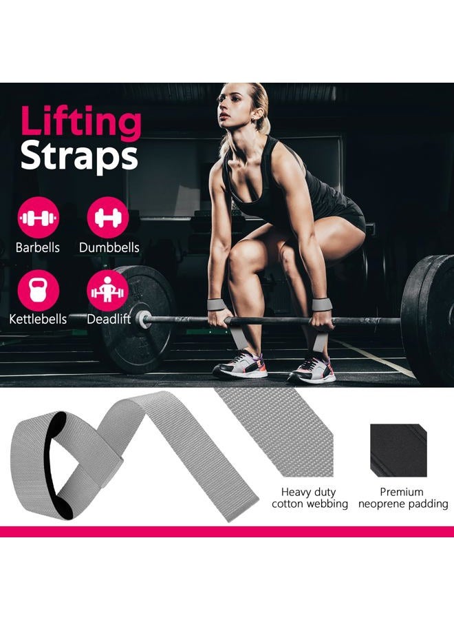 WALITO 8Pcs Barbell Pad Set for Hip Thrust - Squat Pad,Gym Accessories for Women with Bar Bad,Bench Press, with Gym Ankle Straps,Resistance Bands for Working Out,Lifting Strap,Carry Bag - Image 4
