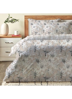 Cottage Cottage beige lilly print comforter set   queen size with 3 pieces  - Image 2