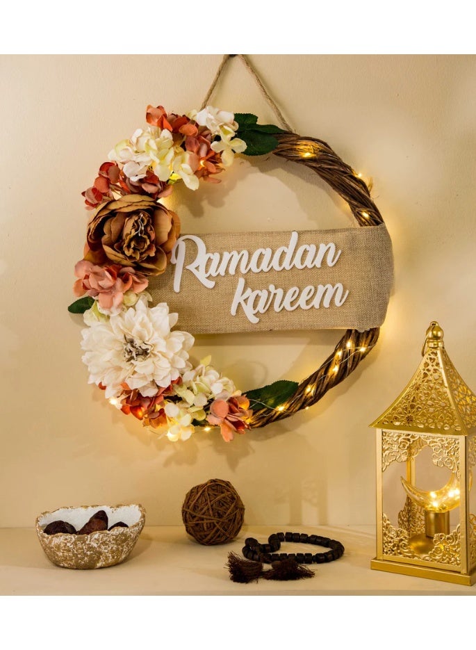 light Wreath for Ramadan orange