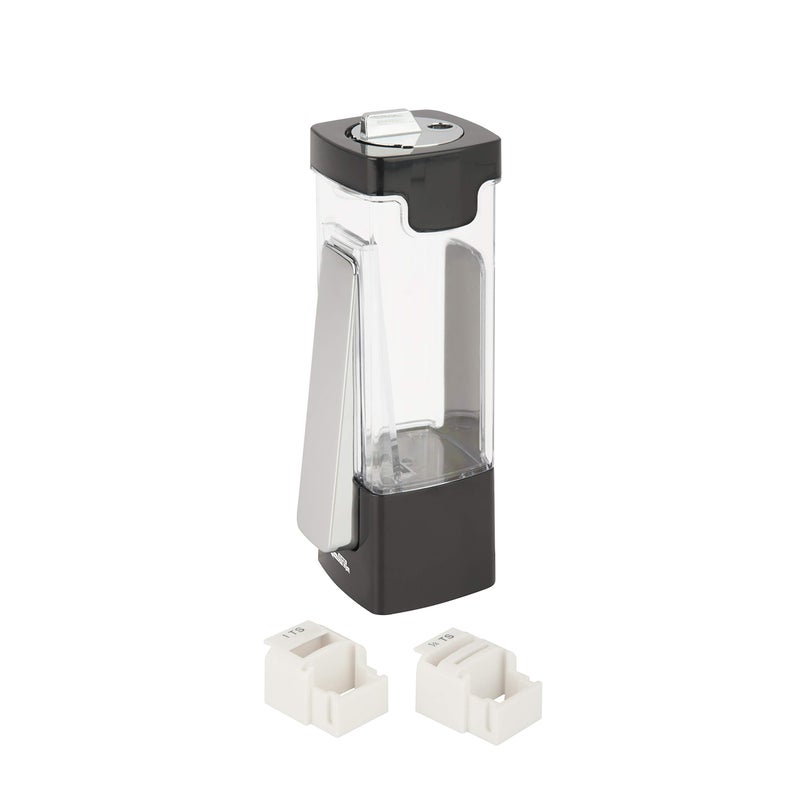ZevrO Zevro HoneyCan Indispensable Sugar N More Plastic Dispenser BlackChrome 8 oz 