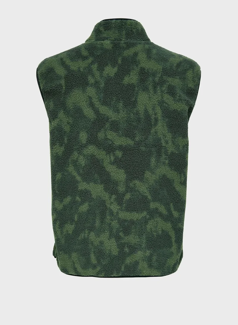 Only & Sons Printed Vest Jacket
