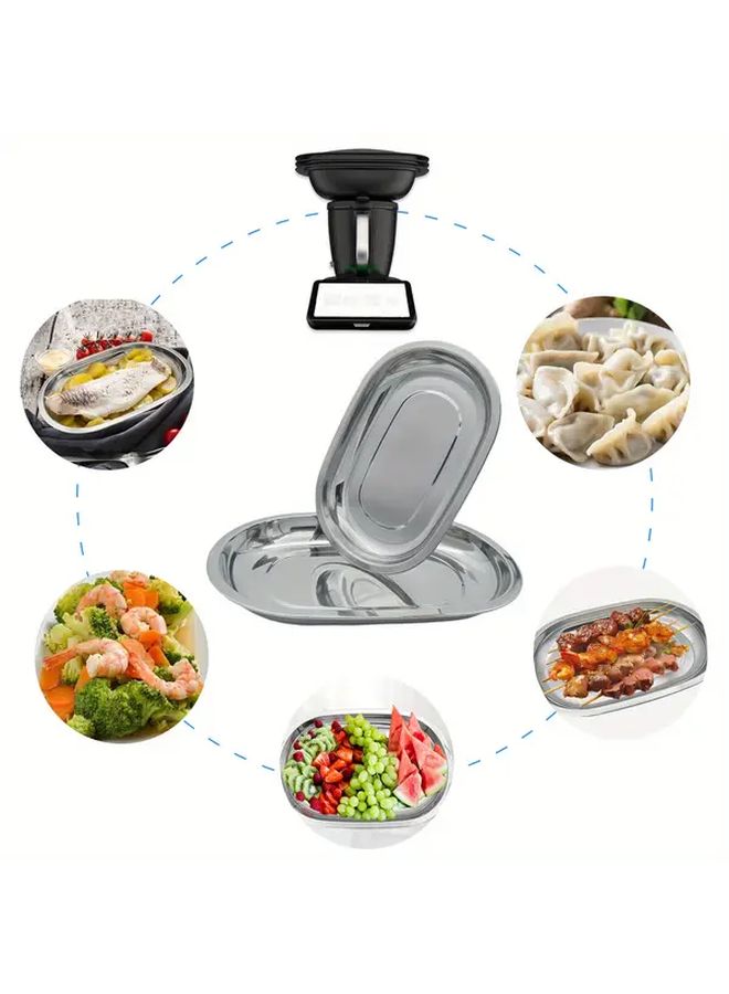 304 Stainless Steel Steaming Tray Small L9 84inch Even Heat Distribution Baking Pan - Image 3
