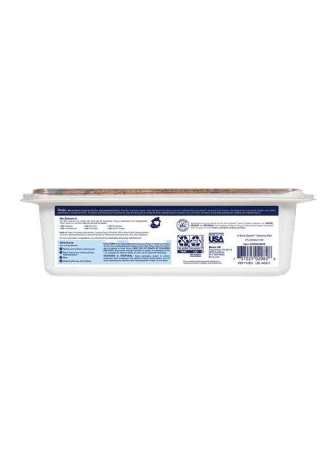 BONA Lavender Scent Hardwood Floor Disposable Wet Cleaning Pads Blue and White - Image 2