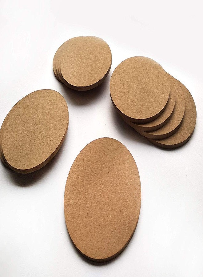 Get Inspired DIY Coasters Set of 8 for DIY Activities MDF - Make Your own Design, Artwork, Hobby, Decoupage etc 4inch Diameter (3.5mm) - Image 2