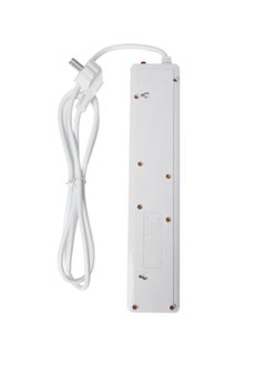 E-Train E-Train 16A Power Strip with Overload Protection, 4 Outlets + 1 USB + 1 Type-C Charging Port 2.4A 2M - On/Off Switch (PS077)  - Image 1