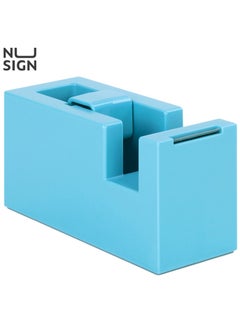 Deli Nusign ENS121 Modern Tape Dispenser - 18-60mm Width, 1Cr17 Blade & Non-Slip Silicone Base, Blue  - Image 1