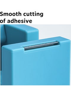 Deli Nusign ENS121 Modern Tape Dispenser - 18-60mm Width, 1Cr17 Blade & Non-Slip Silicone Base, Blue  - Image 4