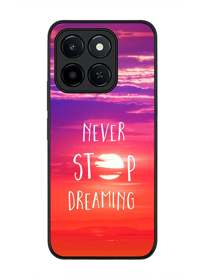For Honor X6c Case,Slim fit Camera Protection, Shockproof Thin Phone cover  - Never stop dreaming