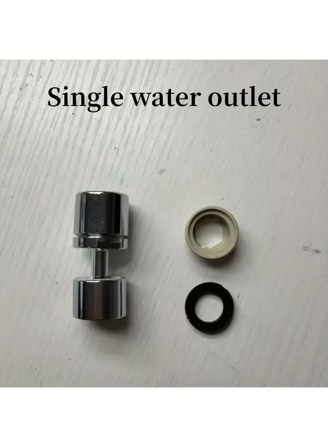 Single Barrier Straight Out Rotating Splash Proof Faucet Extender Dual Flow Modes Quick Connect - Image 1