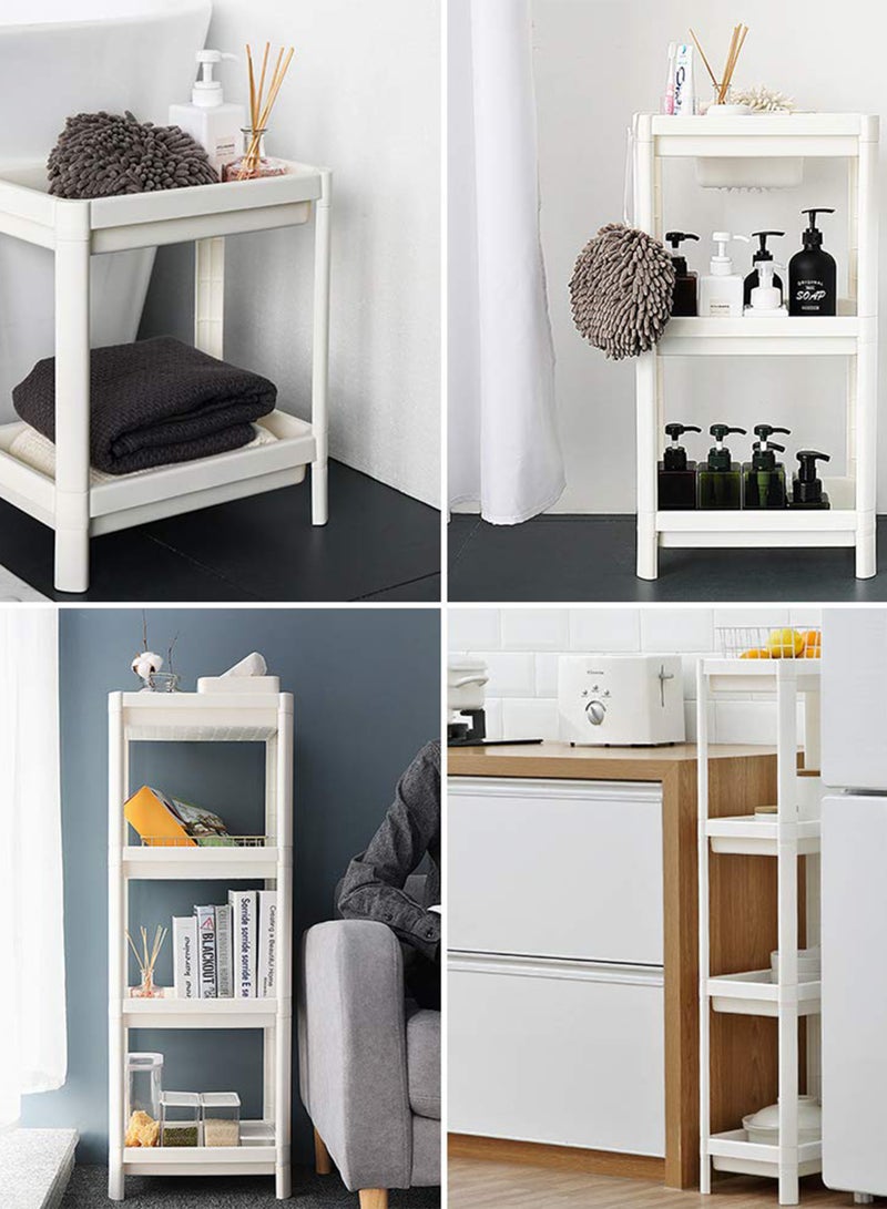 4-Tier Shower Caddy Corner Shelves| Bathroom Shelving Unit Plastic Shelf Kitchen Bathroom Storage rust proof Shower Shelves|Toilet Shower Shampoo Storage Organizer for Bathroom