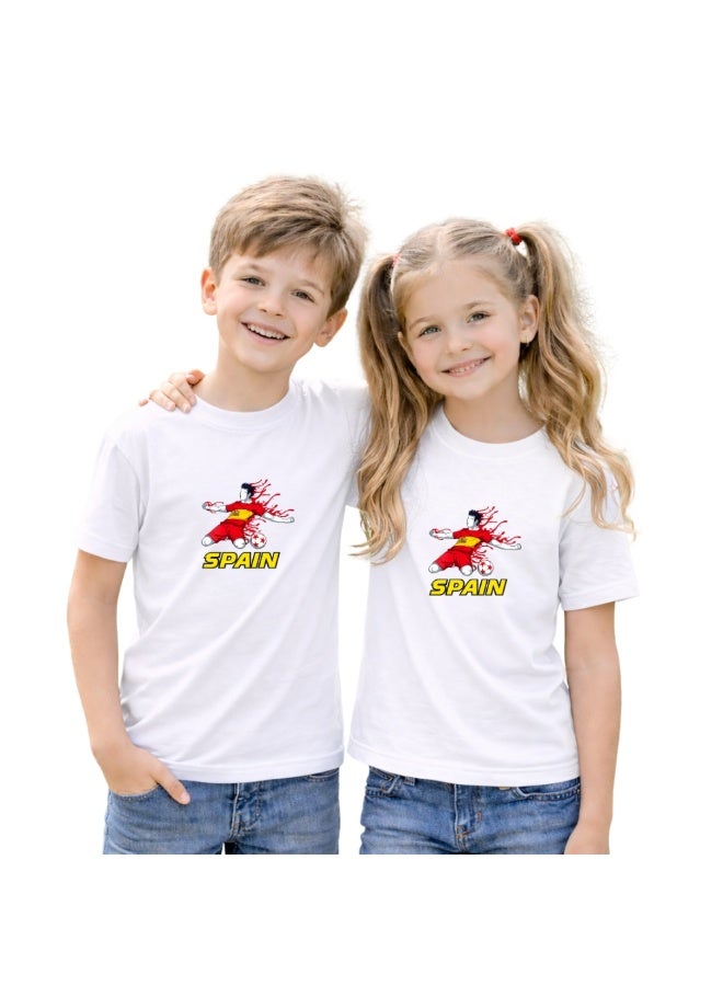 Spain Football Team World Fans printed T shirts Supporting The Team Football Team Jersey T shirts For Men | Women | Kids to win the cup - Image 5