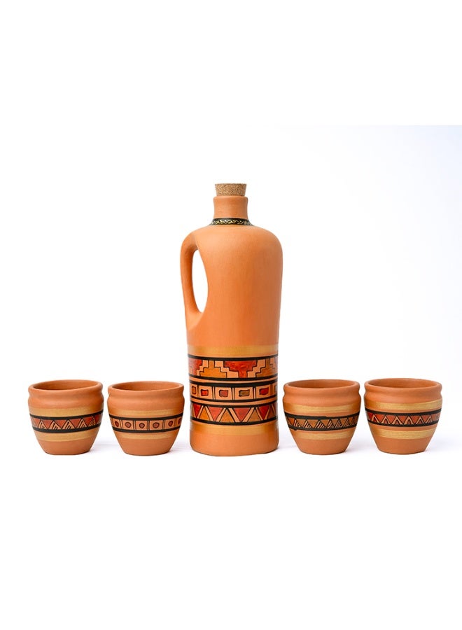 ارك زجاجة مياه دائرية من ARK Maison Terracotta - مطلية - Image 2