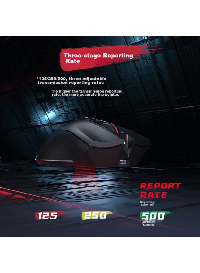 A4tech R90plus Wireless Gaming Mouse For Laptops And Desktop Computers, Pubg Cf Lol Blood Ghost E-sports Mechanical Mouse With Type-c Interface And Rechargeable Battery - Image 4