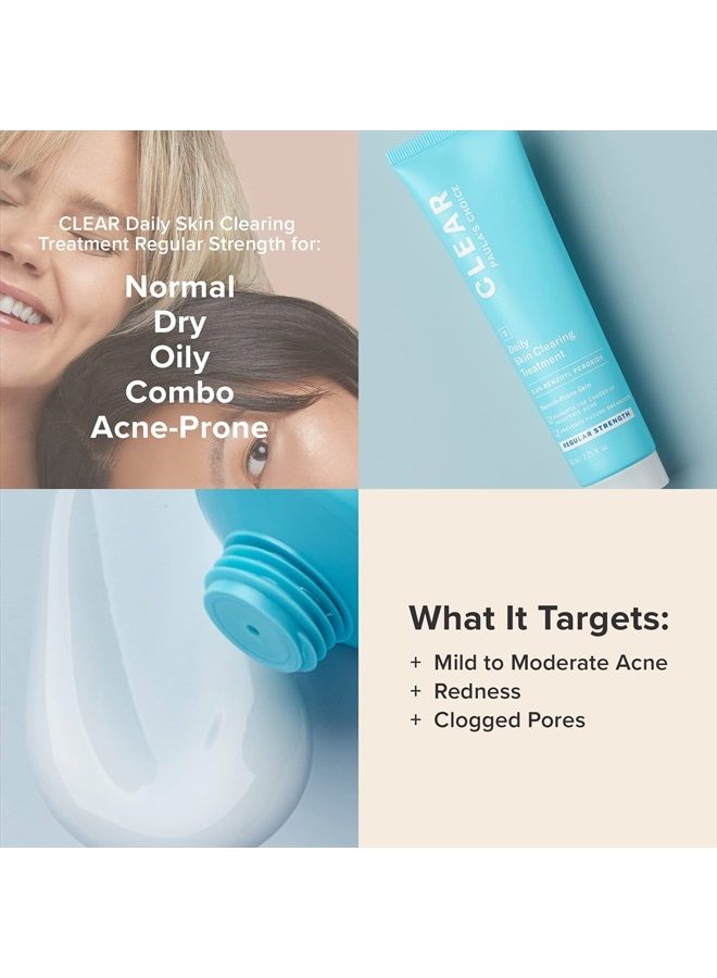 PAULA'S CHOICE علاج CLEAR اليومي لتنظيف البشرة مع بيروكسيد البنزيل لعلاج حب الشباب والاحمرار، 2.25 أونصة سائلة (قوة عادية) - Image 4