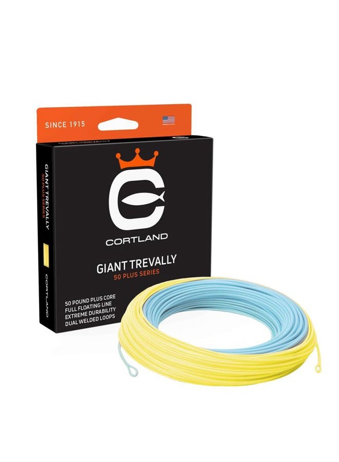 Cortland Giant Trevally Saltwater Fly Line, Light Blue/Yellow 100ft, WF12F - Image 1