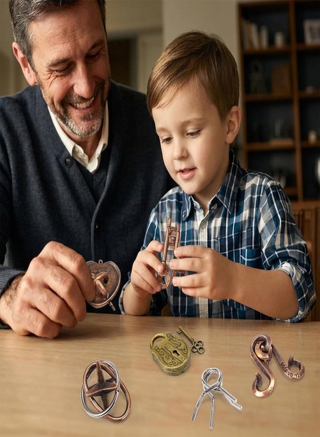 Cute Stone 24 Pack Brain Teaser Puzzle Set, Wire Puzzles & 3D Metal Challenges with Balance Challenges, IQ Logic Games and Mind Teaser Toys Party Favors for Kids Teens and Adults - Image 4
