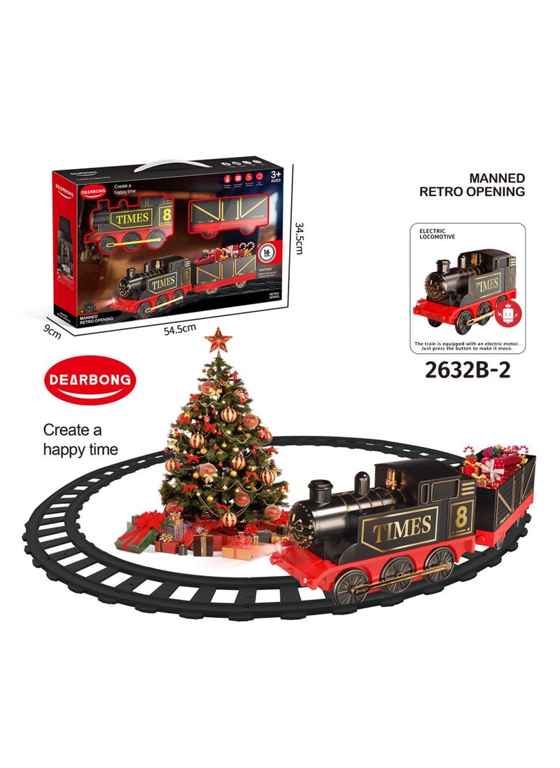 Electric Retro Toy Train Set - Ages 3+