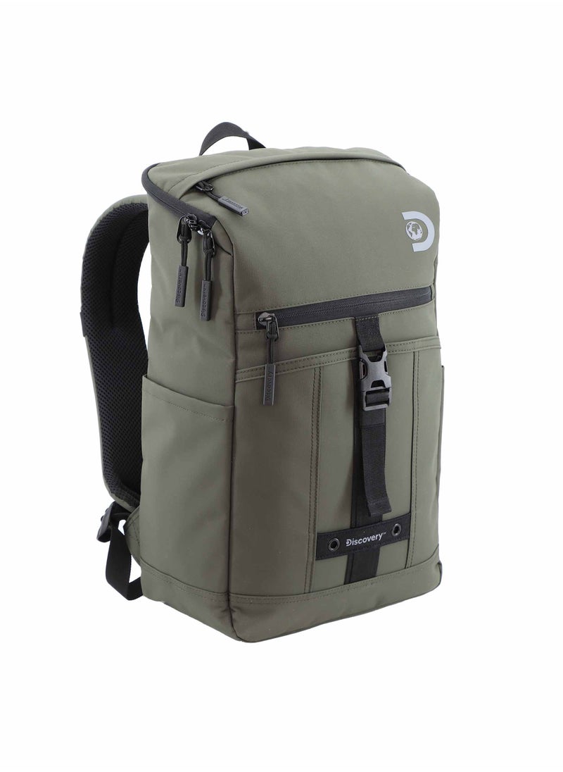 Discovery SHIELD RPET Polyester Top Zip Open Laptop Backpack Khaki with Tablet Compartment, Casual Backpack 30L Large Capacity Laptop Bag Water-Resistant,Multi-pocket School Travel Business Bag - pzsku/Z0C367D93B766401D812DZ/45/_/1721995762/f0901e92-bcdc-4949-b639-eacaa781b4ac