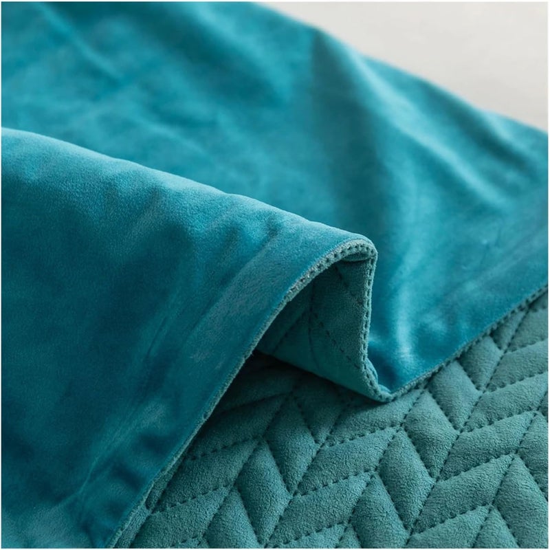 Bed Runner Hotel Bedroom Decor Runners Solid Color Bed Tail Towel Pillowcase Home Bed Flag(Blackish Green,30x50 Pillowcase 2pc) - Image 4