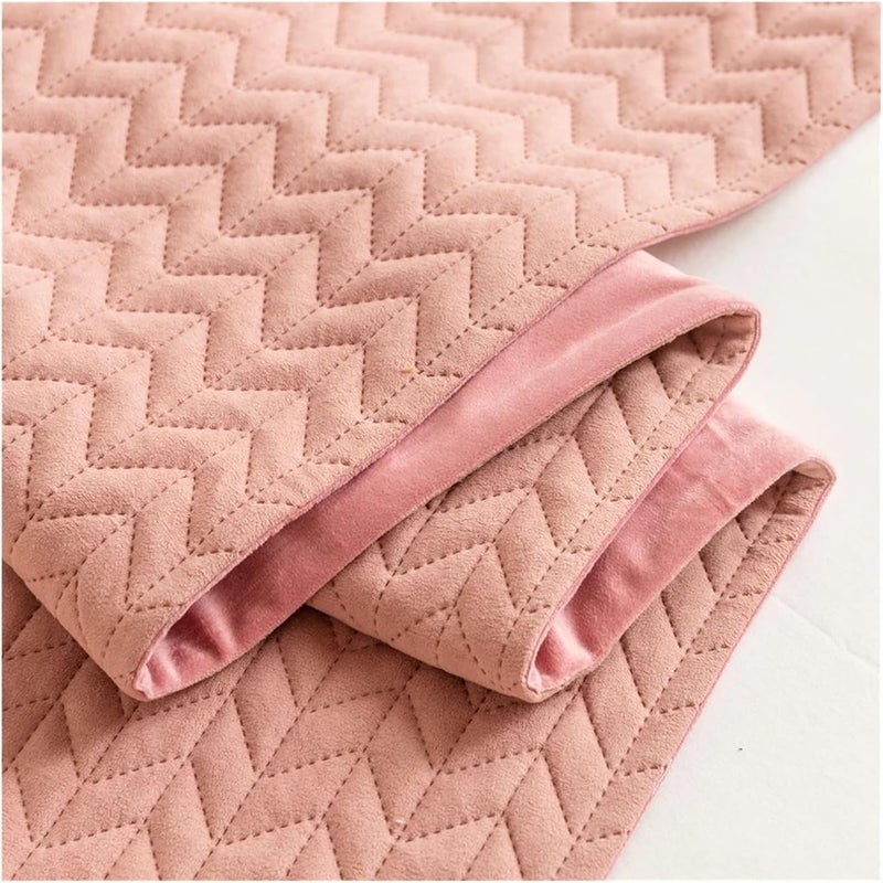 Bed Runner Hotel Bedroom Decor Runners Solid Color Bed Tail Towel Pillowcase Home Bed Flag(Blackish Green,30x50 Pillowcase 2pc) - Image 2