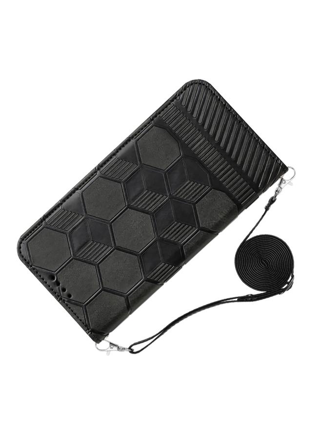 Zaboon Case For iPhone 12 Pro Max Crossbody Football Texture Magnetic PU Phone Case - Image 3