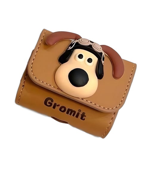 For Bluetooth Headset Air Pods Pro 2 Generation Protective Case Dog Protective Case - Leather soft shell Resistant Waterproof Case