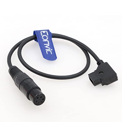 Eonvic New D-Tap Male to Female 4-Pin XLR Cable for Power Supply Battery Adapter (Straight) - Image 3