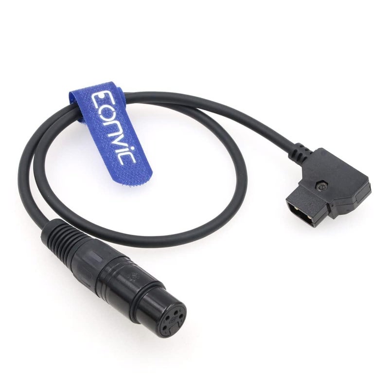 Eonvic New D-Tap Male to Female 4-Pin XLR Cable for Power Supply Battery Adapter (Straight) - Image 5