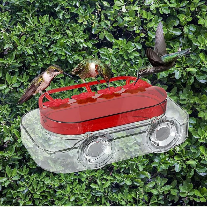Flylin 30 Sets Hummingbird Feeders Replacement Flowers, Unique Replaceable Hummingbird Bird Feeder Flowers Bird Feeder Replacement Parts for Hummingbird Feeder Hanging Feeder (Red) - Image 2