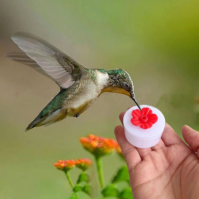 Flylin 30 Sets Hummingbird Feeders Replacement Flowers, Unique Replaceable Hummingbird Bird Feeder Flowers Bird Feeder Replacement Parts for Hummingbird Feeder Hanging Feeder (Red) - Image 5