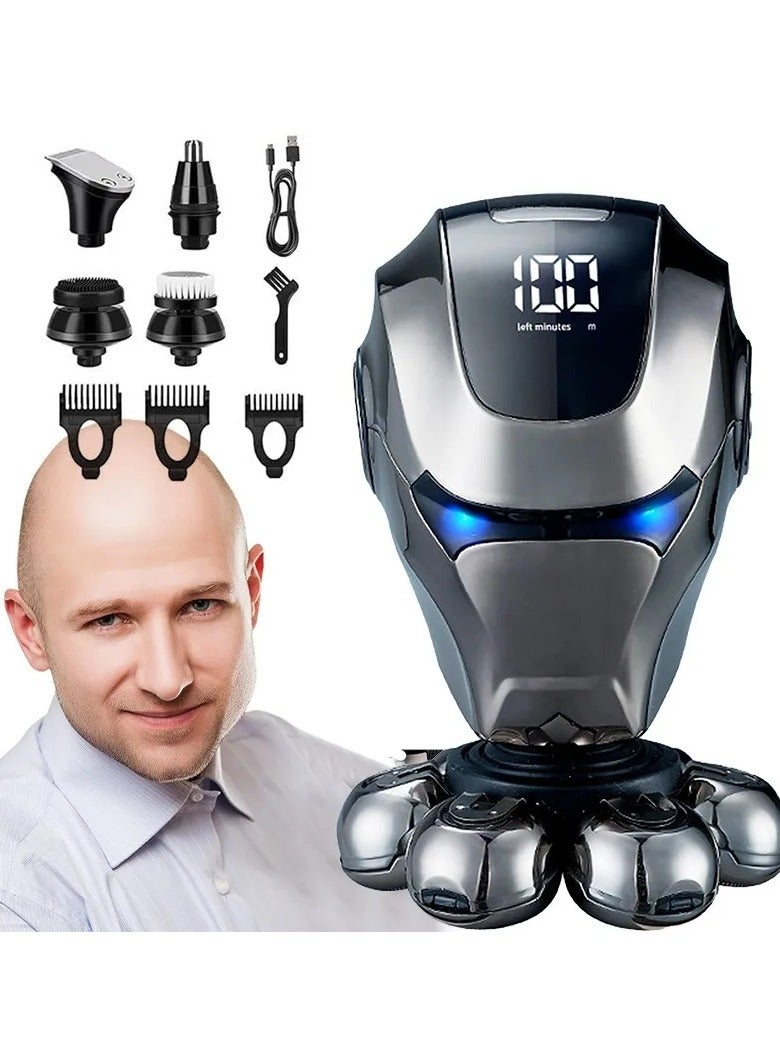 AROAQ Seven-Head Haircut Shaving Artifact Men's Special Razor Multi-Function Electric Razor Head Machine  - Image 1