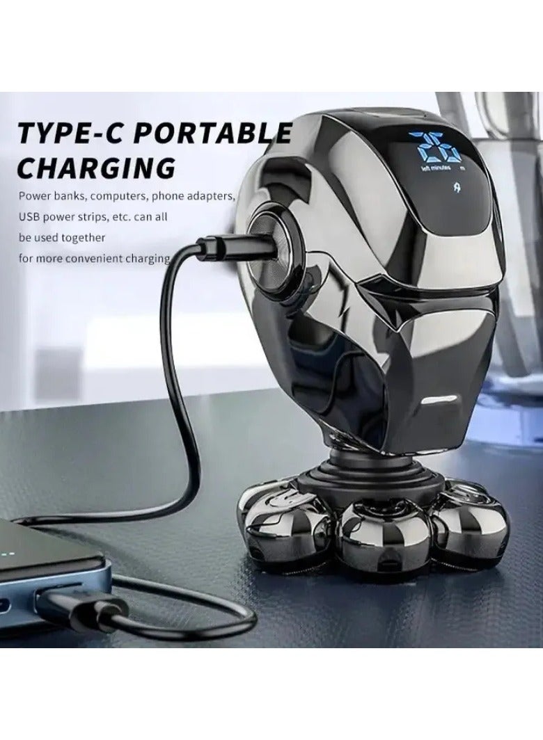 AROAQ Seven-Head Haircut Shaving Artifact Men's Special Razor Multi-Function Electric Razor Head Machine  - Image 5