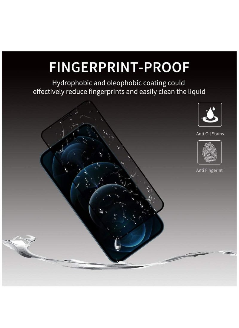 Raxoom (2 Pack) for iPhone 13 Pro Max Privacy Tempered Glass Screen Protector Anti-Scratch with Back Camera glass Alignment Frame Bubble Free Scratch Resistant - Image 5