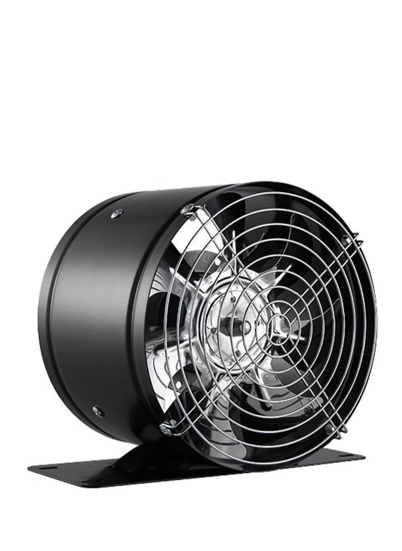 Cool Baby Exhaust Fan, Low Noise Inline Duct Booster Exhaust Fan with Base, 10 Inch Exhaust Fan Extractor Ventilator for Home Kitchen Bathroom Warehouse Restaurant Garage Ventilation (10inch with Base)  - Image 1