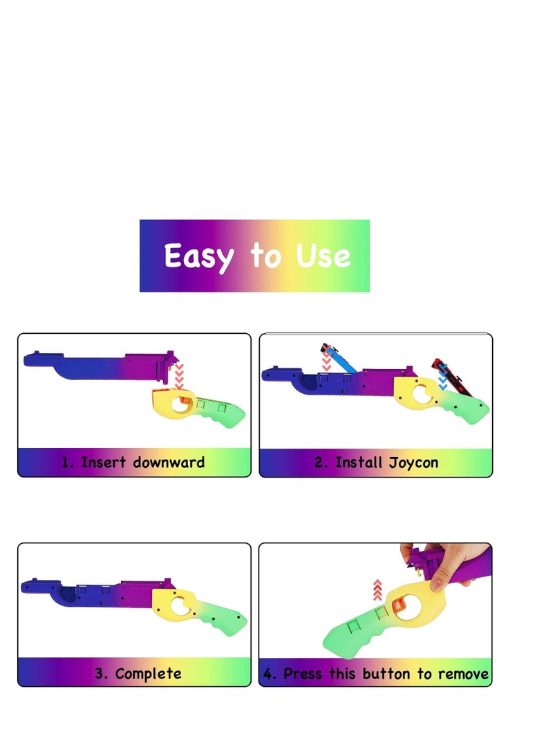 Game Gun Compatible with Switch/OLED, Replacement Gun Controller Gaming Accessory for N-Switch Shooting Games, Replacement for Joy-Con Gun Controller Game, (Splatoon 3) - Image 3