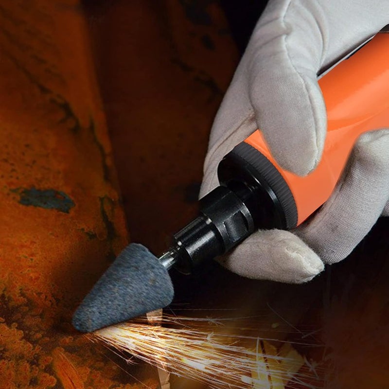 Die Grinder Kit with Ergonomic Handle and - Speed Torsion for Engraving and Polishing - Ideal for Metal and Stone Work (European Style) - Image 4