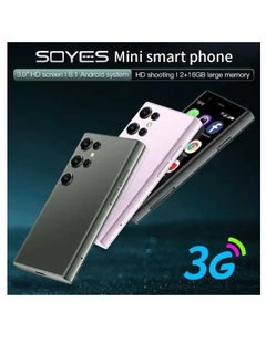 SOYES S23 Pro Super Mini Mobile Small Card Size Phone Android Quad Core Black, Mobile Mini Smartphone Ultra Small Pocket Student Children Men and Women  - Image 3