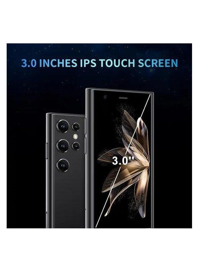 SOYES - S23 Pro Super Mini Mobile Small Card Size Phone Android Quad Core Black, Mobile Mini Smartphone Ultra Small Pocket Student Children Men and Women - Image 1